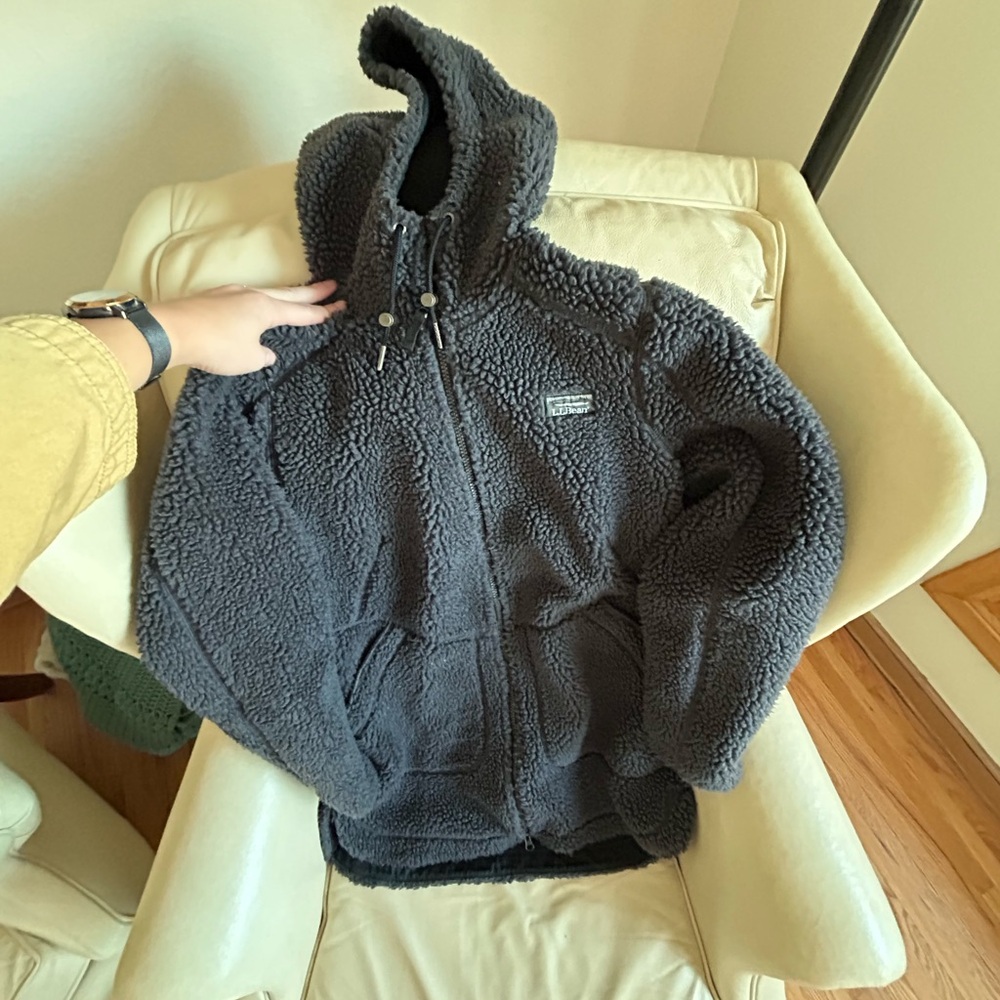 LL Bean Sherpa women’s coat (Mountain Pile Fleece Coat)
